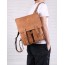 Cowhide Leather Backpack Laptop Man