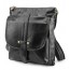black mens vintage leather bag