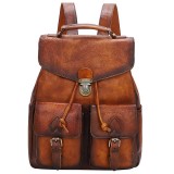 brown Cool Leather Backpack Highest Quality