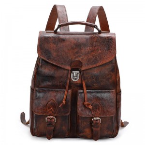 coffee Cool Leather Backpack Highest Quality