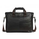 black 14 inch computer leather bag