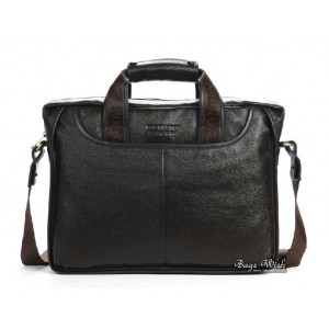 Best leather briefcase coffee, black 14 inch computer leather bag