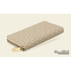 beige non leather wallet