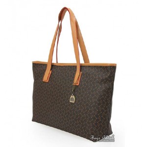 coffee pu shopping bag