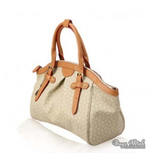 beige pu shoulder handbag