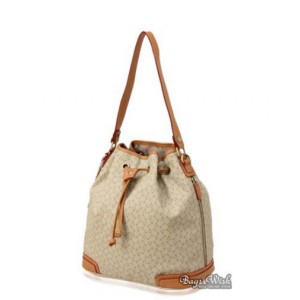 PU shoulder bag beige