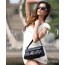 Crocodile ladies leather purse black