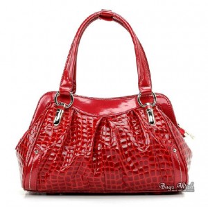 Leather handbag red, black leather satchel bag