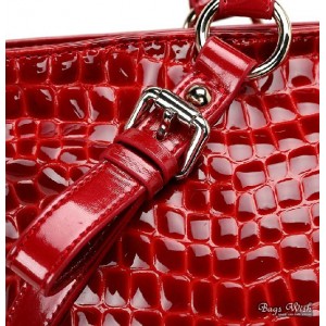 red leather crossover handbag