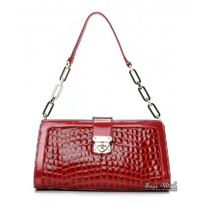 Leather handbag red, black leather purse handbag