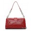 red leather purse handbag