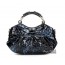 Leather handbag for women blue
