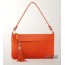 orange Genuine leather handbag