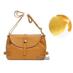 apricot Leather bag for women