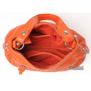 orange hobo bag
