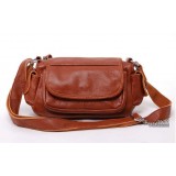 Leather messenger bag