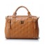 Embossed leather handbag