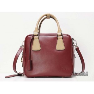 red Best leather handbag