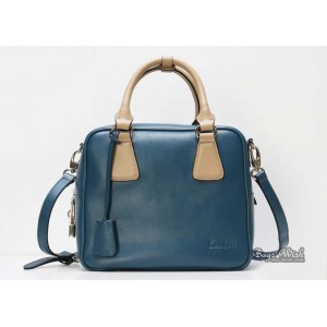 blue Best leather handbag