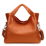 Leather cross body handbag, black leather handbag