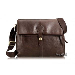 coffee Messenger bag men leather