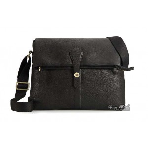 black shoulder bag for men