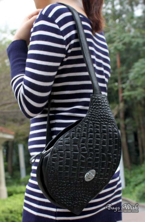 Backpack with one strap, black lightweight travel sling bag - BagsWish
