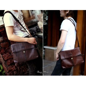 leather shoulder bag for men