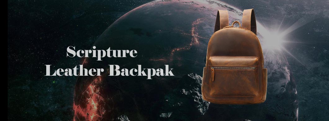 Vintage Rugged Genuine Leather Backpack