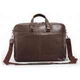 Leather computer briefcase, mens leather briefcase - BagsWish