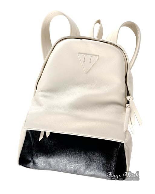 Ladies leather backpack, PU leather backpack for school - BagsWish