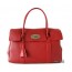 Red leather handbag, soft leather handbag - BagsWish