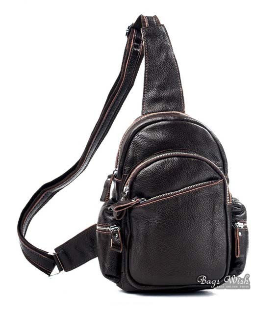 Backpack shoulder bag black, brown backpack one shoulder - BagsWish
