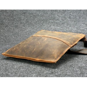 Leather side bag, leather shoulder purse - BagsWish