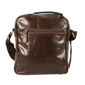 Mens distressed leather messenger bag, mens leather bag - BagsWish