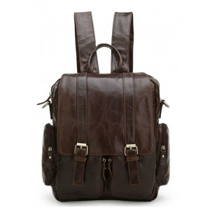 Messenger bag backpack, leather organizer backpack - BagsWish