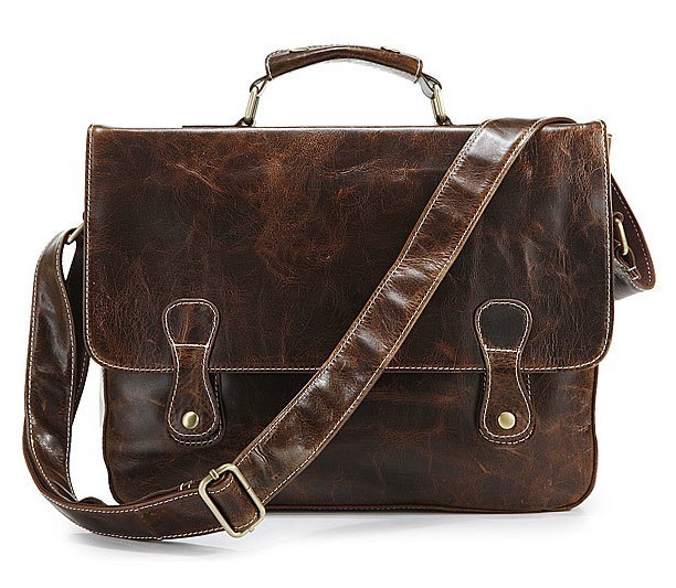 Luxury briefcase, men leather bag - BagsWish