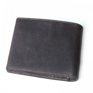 Leather mens wallet, leather money clip wallet - BagsWish