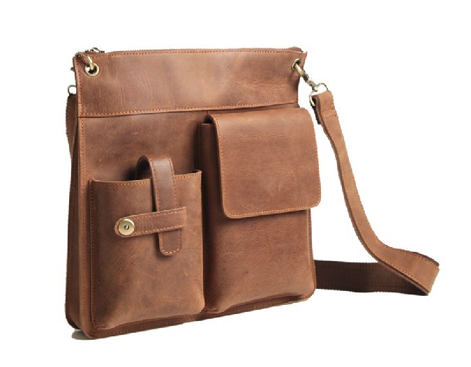 Messengers bag, vintage brown leather messenger bag - BagsWish
