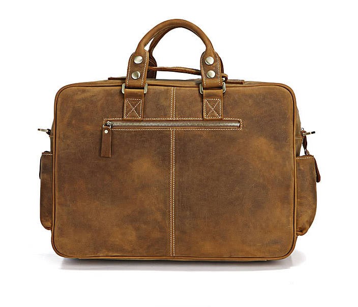 Briefcases for men leather, coffee business briefcase - BagsWish