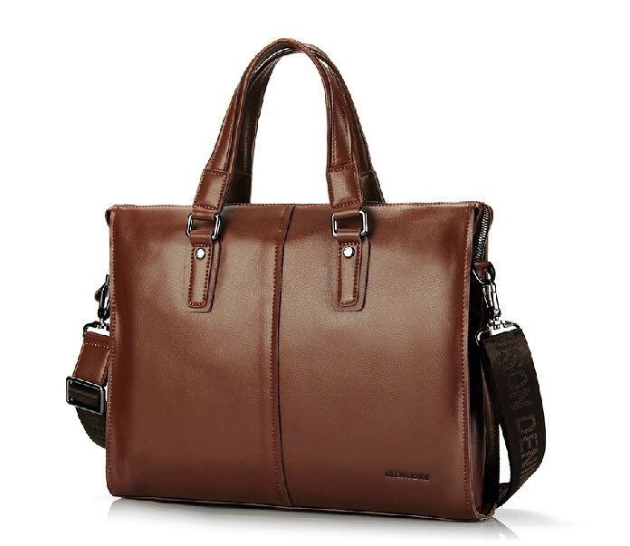 Brown leather bag, best laptop messenger bag - BagsWish