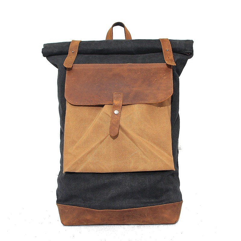 Tourism canvas bags, laptop leather backpack - BagsWish