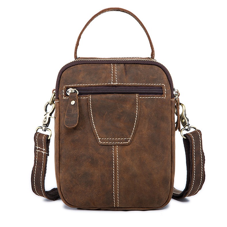 Genuine Leather Fanny Pack Crossbody Bag - BagsWish