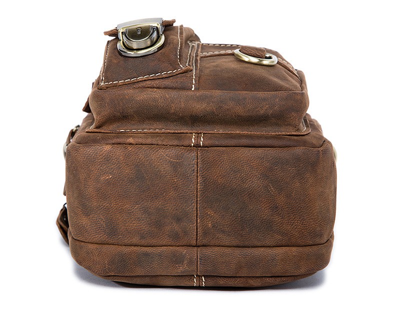 Genuine Leather Fanny Pack Crossbody Bag - BagsWish