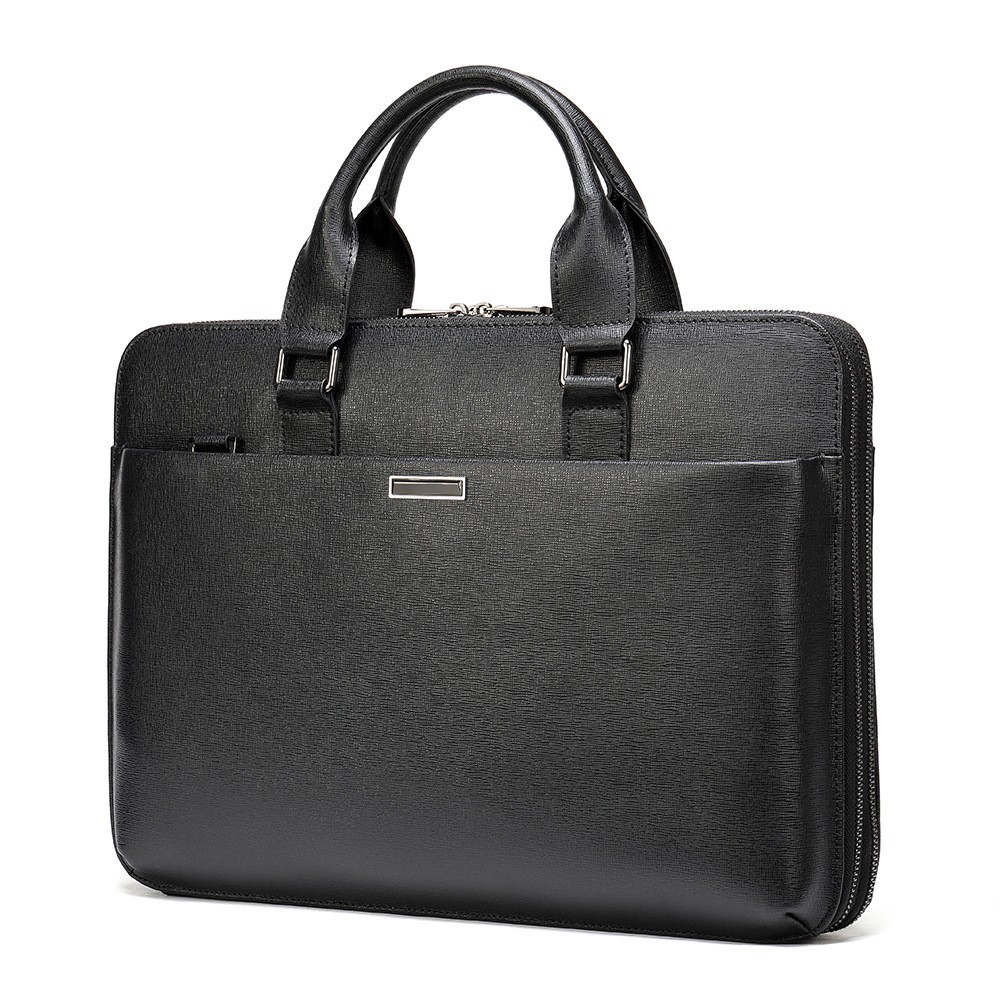 Luxury Real Leather Business Mens Briefcase - BagsWish